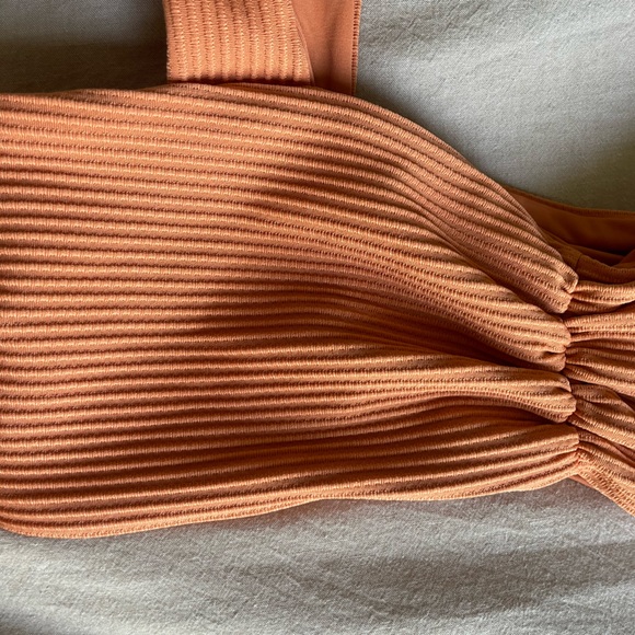 NWT L*SPACE Eco Chic Repreve® Marlee Bikini Top - color in SIENNA - Picture 9 of 15